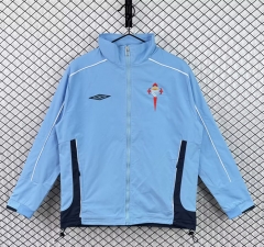 Retro Version 2003-2005 Celta de Vigo Blue Thailand Trench Coats-3257