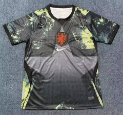 (s-4xl)2026 World cup Netherlands Goalkeeper Black Thailand Soccer Jersey AAA-7209