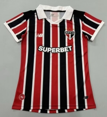2026-27 Sao Paulo Futebol Away Red&Black Thailand Women Soccer Jersey AAA-908