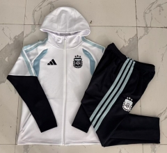 2026-2027 Argentina White Thailand Soccer Jacket Uniform With Hat-815