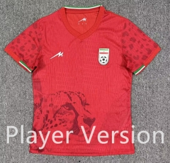 Player Version 26-27 Iran Away Red Thailand Soccer Jersey AAA-8025