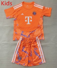 26-27 Bayern München Orange Goalkeeper Kids/Youth Soccer Uniform-AY