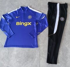 26-27 Chelsea Blue Thailand Soccer Tracksuit-411