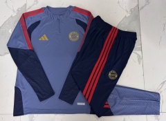 26-27 Bayern München Blue Thailand Soccer Tracksuit-815