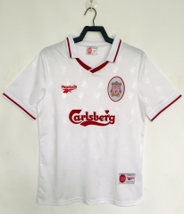 Retro Version 1996-97 Liverpool White Thailand Soccer Jersey AAA-811