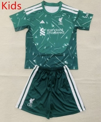 26-27 Liverpool Goalkeeper Green Kids/Youth Soccer Uniform-AY