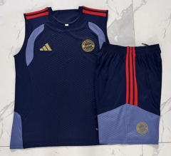 26-27 Bayern München Royal Blue Vest Thailand Soccer Tracksuit-815