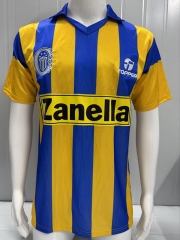 Retro Version 87-88 Rosario Centra Home Blue&Yellow Thailand Soccer Jersey AAA-3932