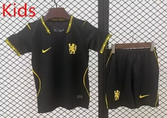 26-27 Chelsea Away Black Kids/Youth Soccer Uniform-709