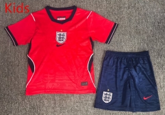 2026-27 World Cup England Away Red Kids/Youth Soccer Uniform-6850