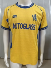 Retro Version 00-02 Chelsea 2nd Away Yellow Thailand Soccer Jersey AAA-503