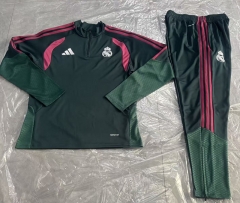 2026-2027 Real Madrid Dark Green Thailand Soccer Tracksuit-411