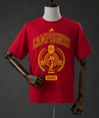 (S-3XL) 26-27 Spain Red Short-Sleeve T-Shirt