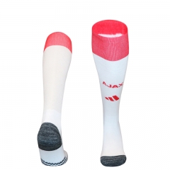 26-27 Ajax Home White Soccer Socks-4539