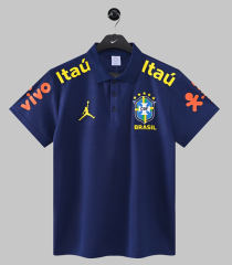 26-27 Jordan Brazil Royal Blue Thailand Polo Shirt-9171