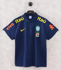 26-27 Brazil Royal Blue Thailand Polo Shirt-9171