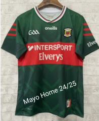 24-25 GAA Mayo Home Green Thailand Rugby Jersey