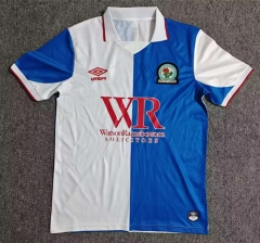 (S-4XL) 26-27 Blackburn Rovers Home Blue&White Thailand Soccer Jersey AAA-8025