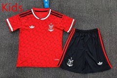 2026-27 Flamengo 2nd Away Red Kids/Youth Soccer Uniform-2483