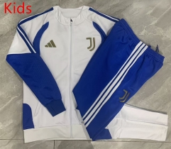26-27 Juventus FC White Kids/Youth Soccer Jacket -815