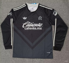 (S-4XL)26-27 club América Away Black LS Thailand Soccer Jersey AAA-5378
