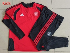 26-27 Manchester United Red Kids/Youth Soccer Tracksuit -815