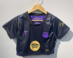 26-27 Barcelona Away Black Women's Cheerleader Thailand Version -6400