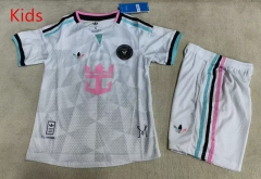 26-27 Inter Miami CF 2nd Away Grey/White kids Soccer Uniform-507