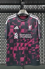 (S-4XL) 26-27 Correct Version Liverpool Second Away Black&Pink Thailand Soccer Jersey AAA-2483
