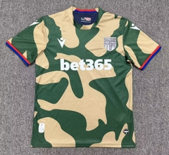(S-4XL)26-27 Stoke City Away Yellow/Green Thailand Soccer Jersey AAA-8025