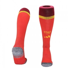 26-27 Roma Home Red Kids/Youth Soccer Socks-2889