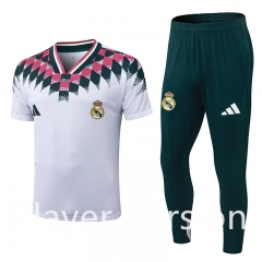 Green Pants (S-3XL) Player Version 26-27 Real Madrid Retro WhiteSet - 9926