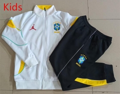 2026-2027 Jordan Paris SG White Kids/Youth Soccer Jacket Uniform-815