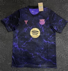 (S-4XL) 26-27 Barcelona Black/Purple Thailand Soccer Training Jersey AAA-7035