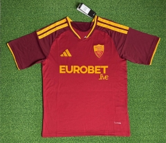 (S-4XL) 26-27 Roma Home Red Thailand Soccer Jersey AAA-403