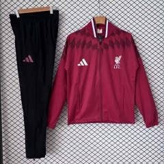 26-27 Liverpool Red Thailand Trench Coat Suit-2180