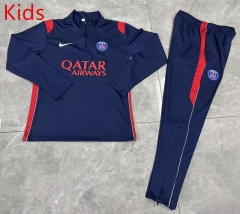 2026-2027 Paris SG Royal Blue Kids/Youth Soccer Tracksuit-0199