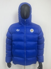 26-27 Leicester City Color Blue Cotton Coat With Hat-8268