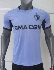 (s-4xl)26-27 Olympique de Marseille 2nd Away Blue Thailand Soccer Jersey AAA-9809