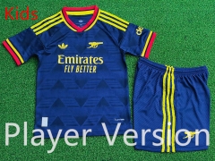 Player Version 26-27 Arsenal Away Royal Blue Kids/Youth Soccer Uniform-9926