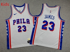 Philadelphia 76ers White #23 Kids/Youth NBA Jersey-1380