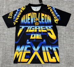 (S-4XL) 2026-2027 Tigres UANL Pre-Match Black Thailand Soccer Jersey AAA-4506