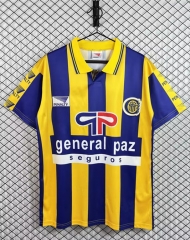 Retro Version 93-95 Rosario Centra Home Blue&Yellow Thailand Soccer Jersey AAA-3257