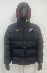 26-27 Olympique Lyonnais Black Cotton Coat With Hat-8268