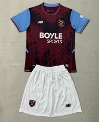 26-27 West Ham United Home Maroon Soccer Unifrom-AY