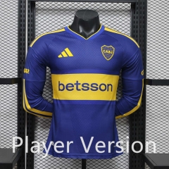 Player Version (S-4XL) 26-27 Boca Juniors Home Blue LS Thailand Soccer Jersey AAA-888