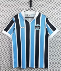 Retro Version 1981 Grêmio FBPA Home Blue&Black Thailand Soccer Jersey AAA-3257
