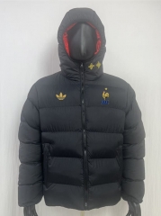26-27 France Black Cotton Coat With Hat-8268