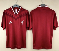 Retro Casual Liverpool Red Thailand Soccer Jersey AAA-9171