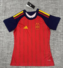 26-27 Spain 2-Star Home Red Thailand Women Soccer Jersey AAA-4506